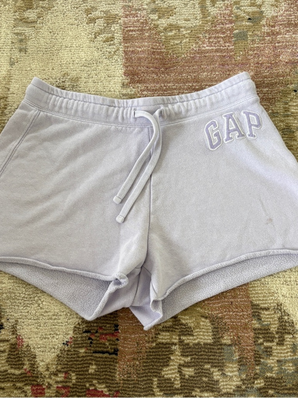 GAP Lavender Drawstring Fleece Athletic Shorts